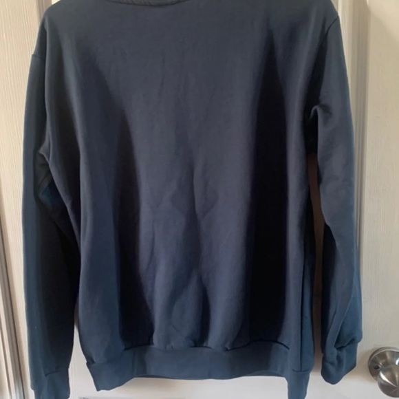 Coca Cola Santa Crewneck Sweatshirt Blue -Holiday clothing. Lights up! - Picture 2 of 2